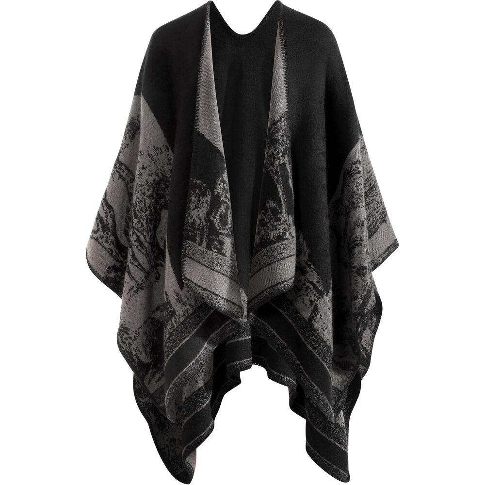 2716 Shawl Wraps For Women- Open Front Ponchos Women Oversized